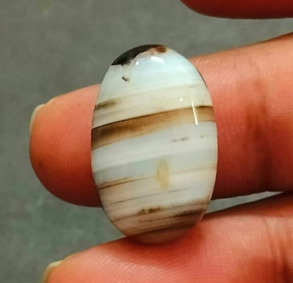 Sulemani Hakik Stone(सुलेमानी हकीक स्टोन) , Weight- 22.60 carat