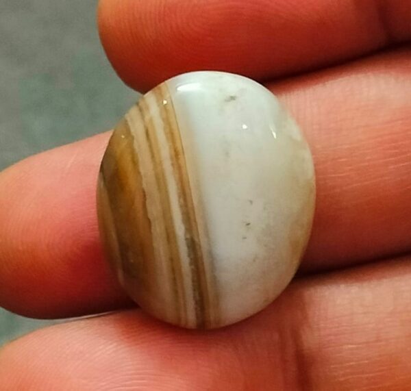 Sulemani Hakik Stone(सुलेमानी हकीक स्टोन) , Weight- 28.40 carat
