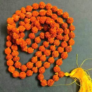 High Quality Rudraksha Mala (रुद्राक्ष माला), Beads- 108, Bead Size- 6 mm