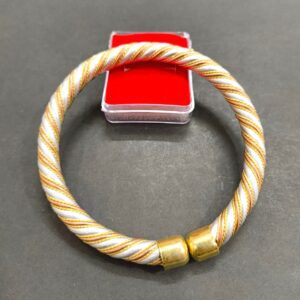 High Quality Heavy Designer Tridhatu Kada- Brass,Copper, Alloy(त्रिधातु कड़ा) | Weight- 33 g Size Diameter- 7.0 cm Adjustable